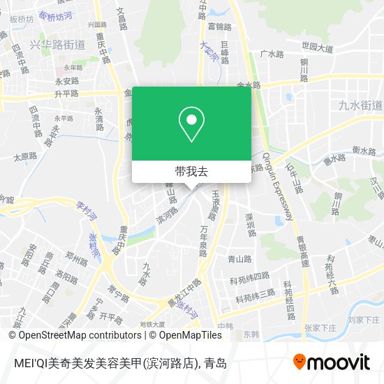 MEI'QI美奇美发美容美甲(滨河路店)地图