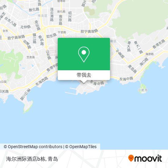 海尔洲际酒店b栋地图