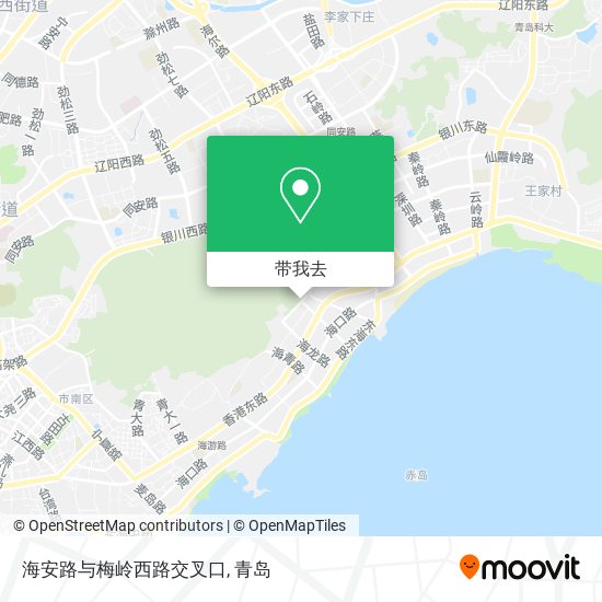海安路与梅岭西路交叉口地图