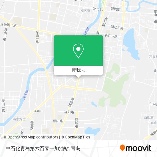 中石化青岛第六百零一加油站地图