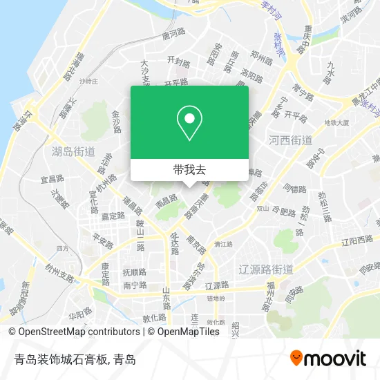 青岛装饰城石膏板地图