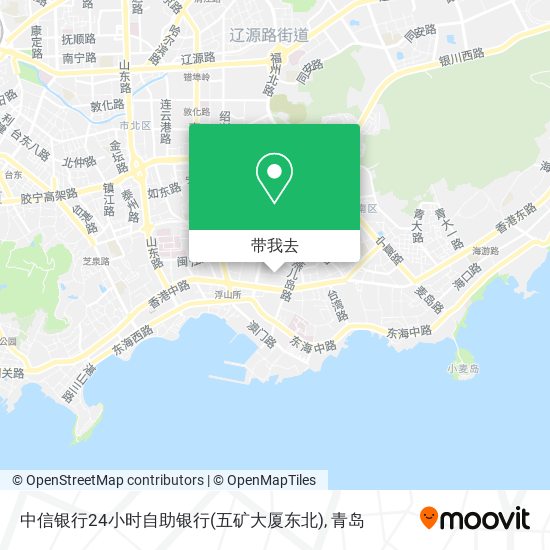 中信银行24小时自助银行(五矿大厦东北)地图