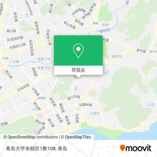 青岛大学东校区1教108地图