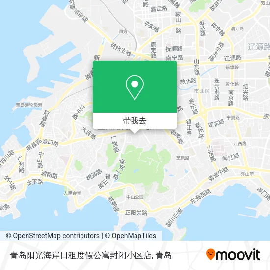 青岛阳光海岸日租度假公寓封闭小区店地图
