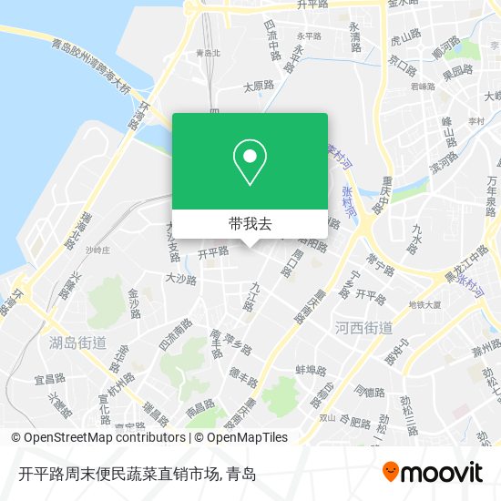 开平路周末便民蔬菜直销市场地图