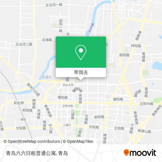 青岛六六日租普通公寓地图