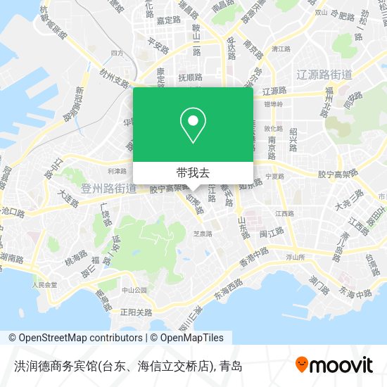 洪润德商务宾馆(台东、海信立交桥店)地图