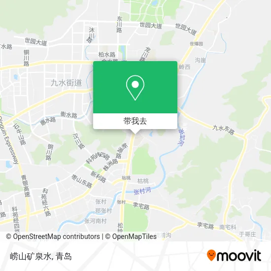 崂山矿泉水地图