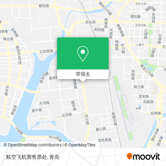 航空飞机票售票处地图