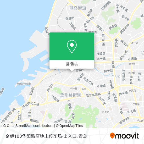 金狮100华阳路店地上停车场-出入口地图