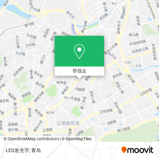 LED发光字地图