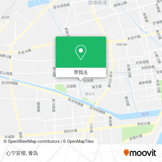 心宁宾馆地图
