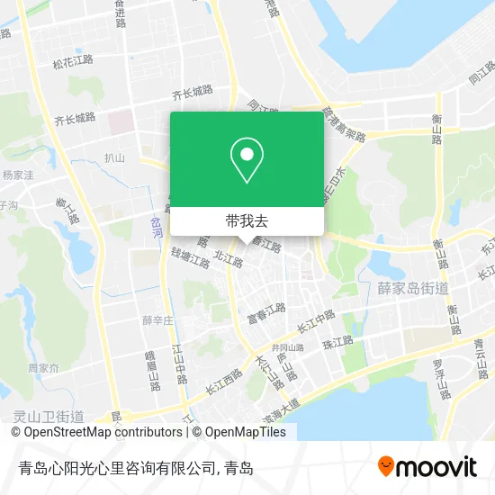 青岛心阳光心里咨询有限公司地图