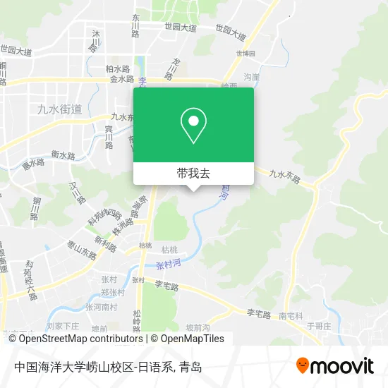 中国海洋大学崂山校区-日语系地图