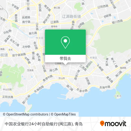 中国农业银行24小时自助银行(闽江路)地图