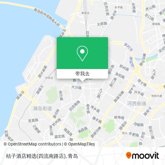 桔子酒店精选(四流南路店)地图