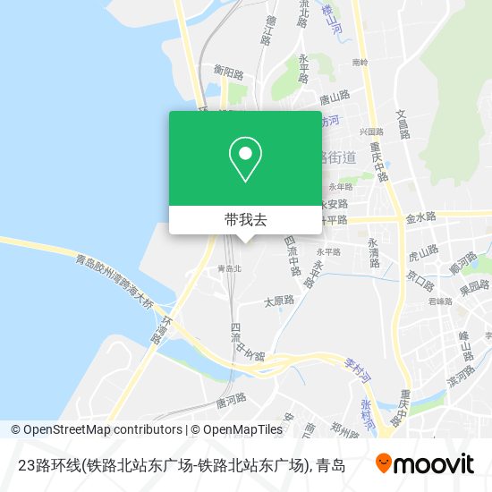 23路环线(铁路北站东广场-铁路北站东广场)地图