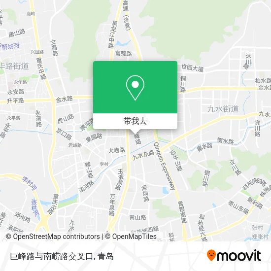 巨峰路与南崂路交叉口地图