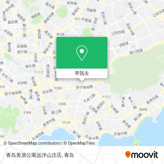 青岛美居公寓远洋山庄店地图