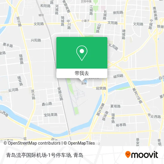 青岛流亭国际机场-1号停车场地图