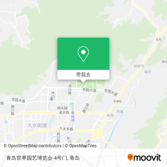 青岛世界园艺博览会-4号门地图