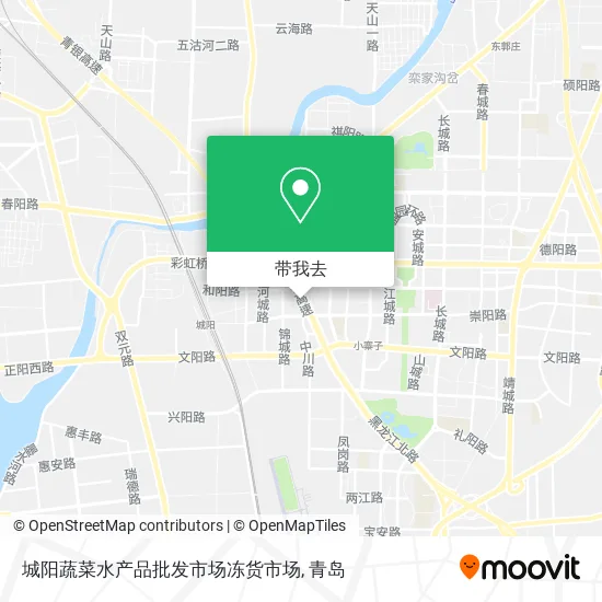 城阳蔬菜水产品批发市场冻货市场地图