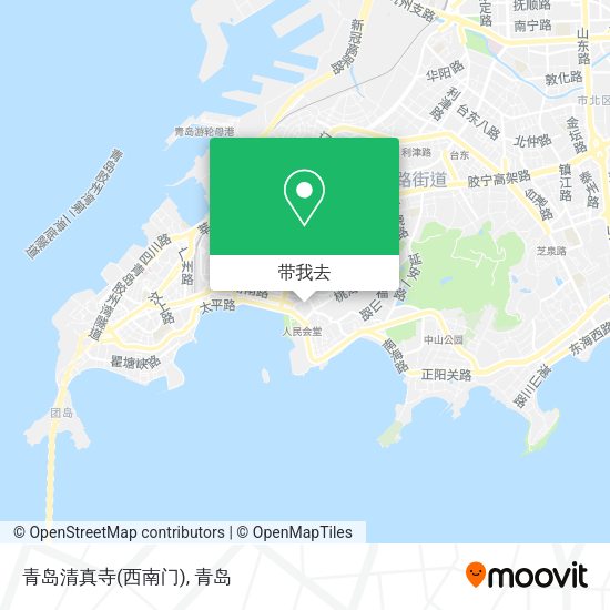 青岛清真寺(西南门)地图