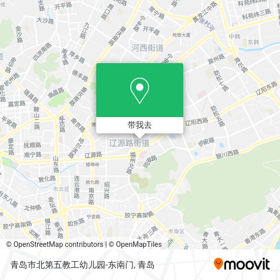 青岛市北第五教工幼儿园-东南门地图