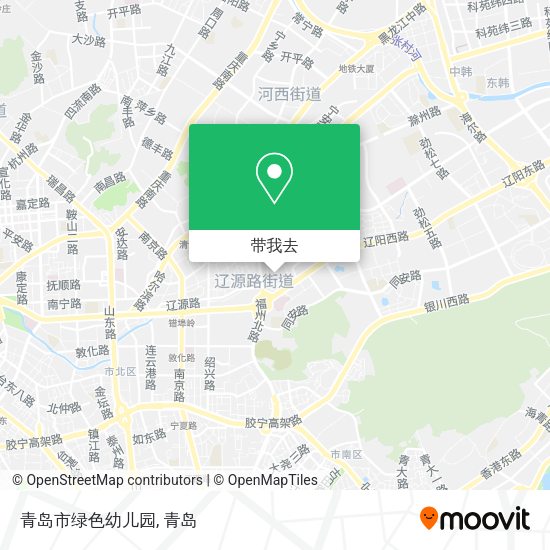 青岛市绿色幼儿园地图