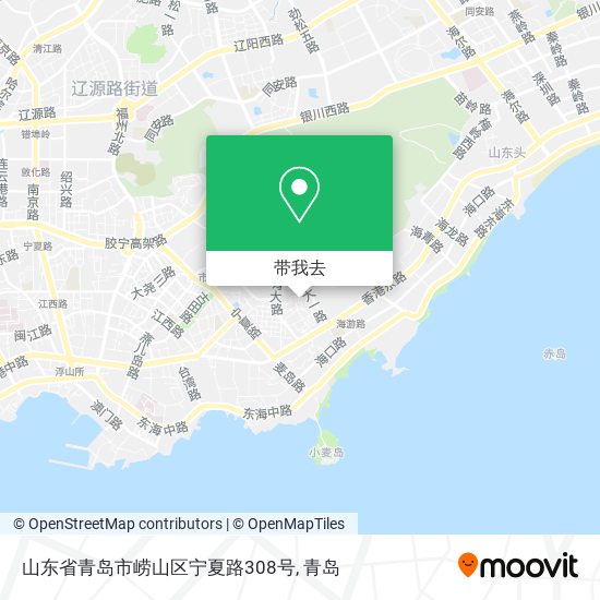 山东省青岛市崂山区宁夏路308号地图
