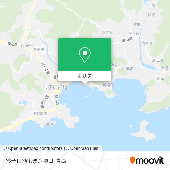 沙子口渔港改造项目地图