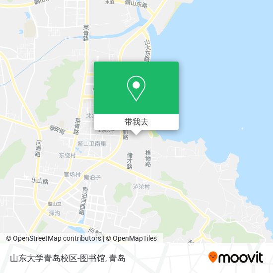 山东大学青岛校区-图书馆地图