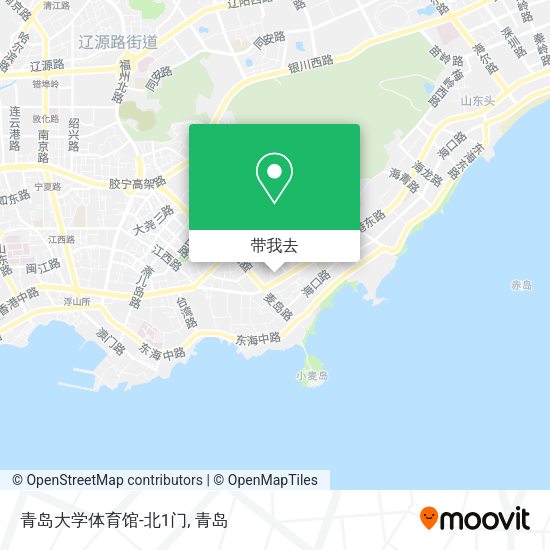 青岛大学体育馆-北1门地图