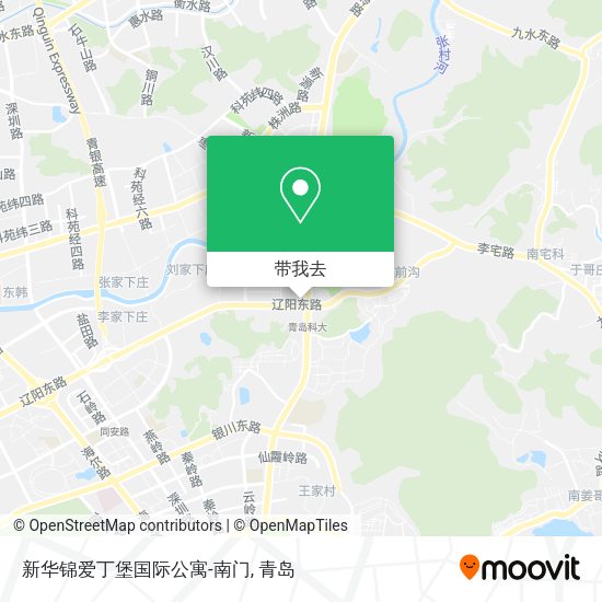 新华锦爱丁堡国际公寓-南门地图