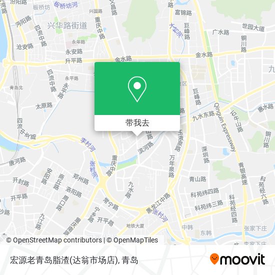 宏源老青岛脂渣(达翁市场店)地图