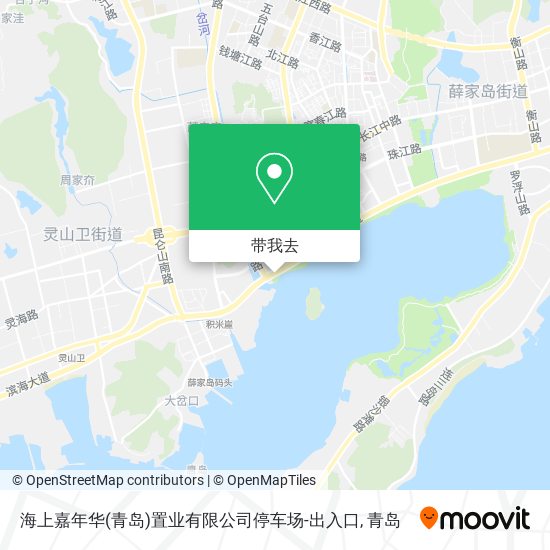 海上嘉年华(青岛)置业有限公司停车场-出入口地图