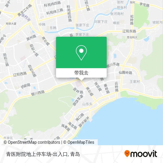 青医附院地上停车场-出入口地图