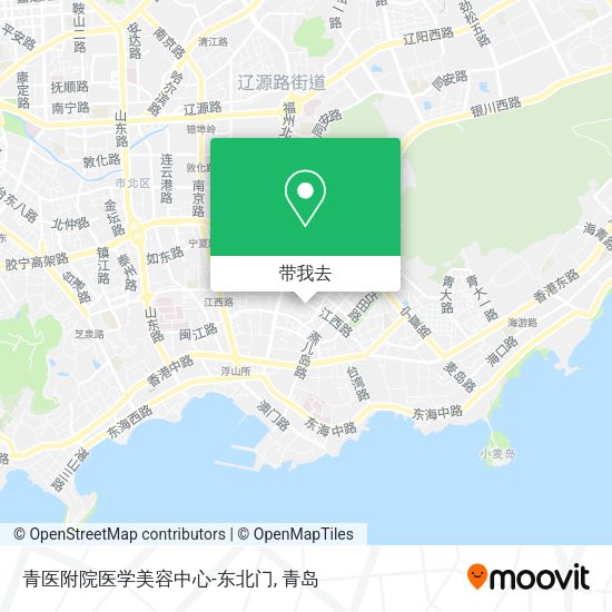 青医附院医学美容中心-东北门地图