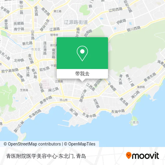 青医附院医学美容中心-东北门地图