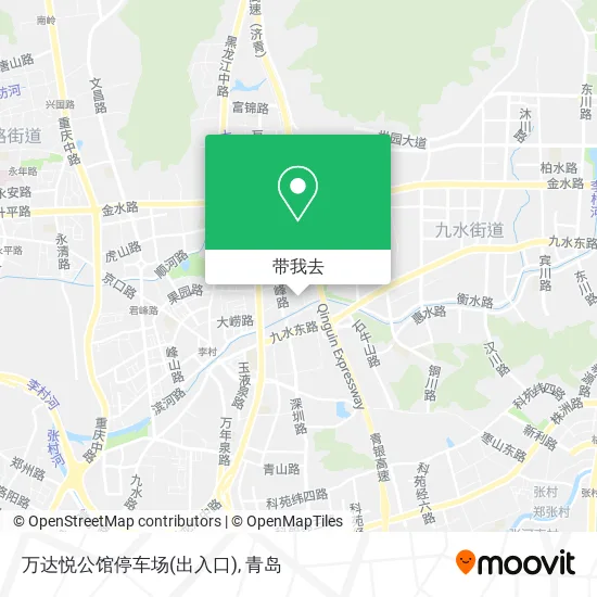 万达悦公馆停车场(出入口)地图