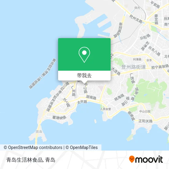 青岛生活林食品地图