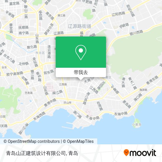 青岛山正建筑设计有限公司地图