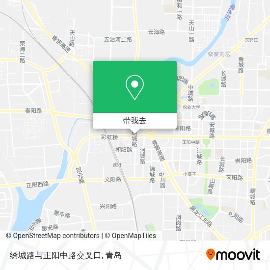 绣城路与正阳中路交叉口地图
