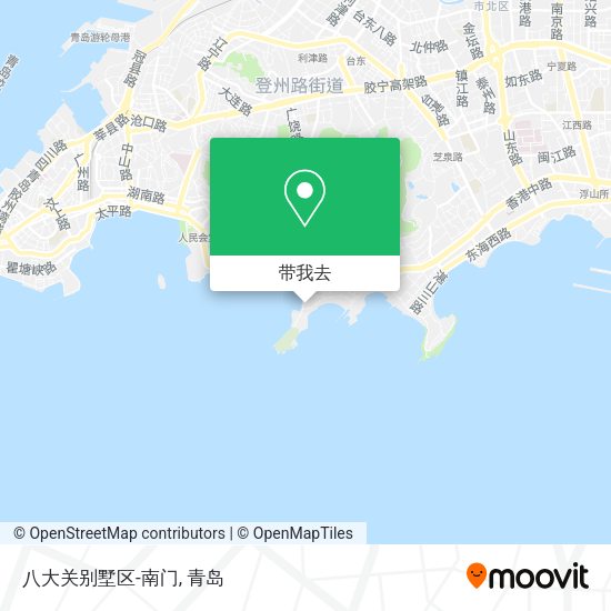 八大关别墅区-南门地图