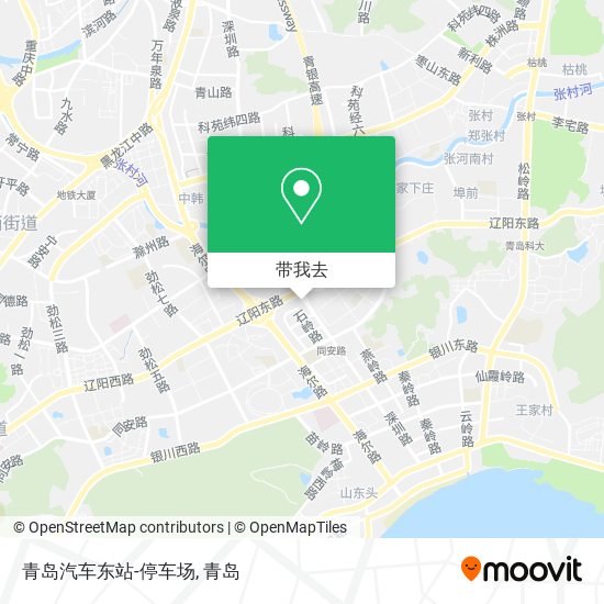青岛汽车东站-停车场地图