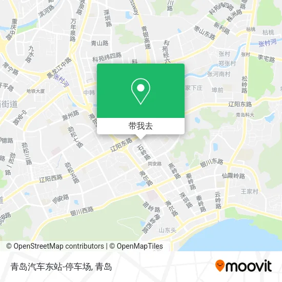 青岛汽车东站-停车场地图