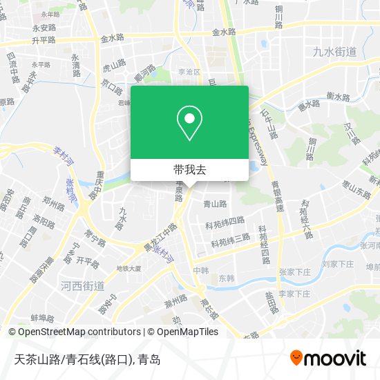 天茶山路/青石线(路口)地图