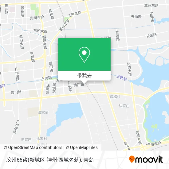胶州66路(新城区-神州·西城名筑)地图