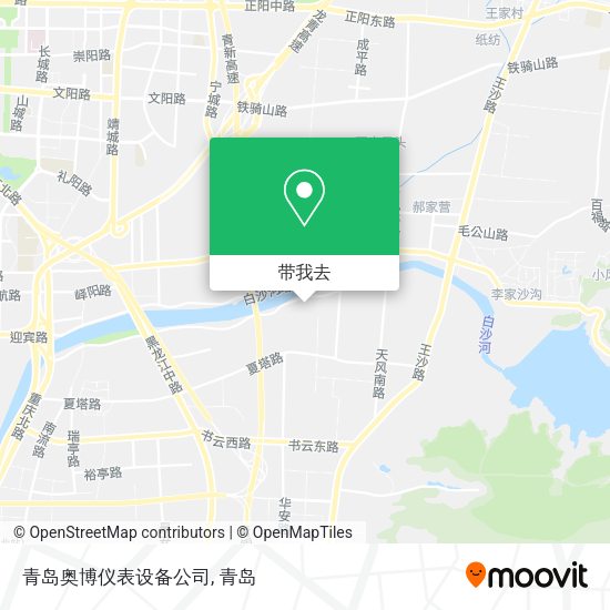 青岛奥博仪表设备公司地图
