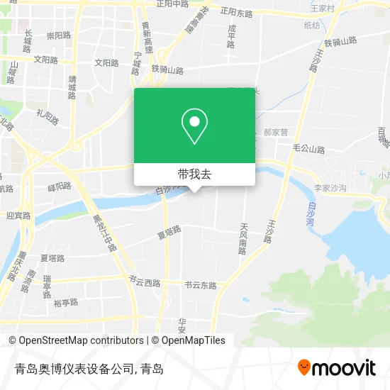 青岛奥博仪表设备公司地图